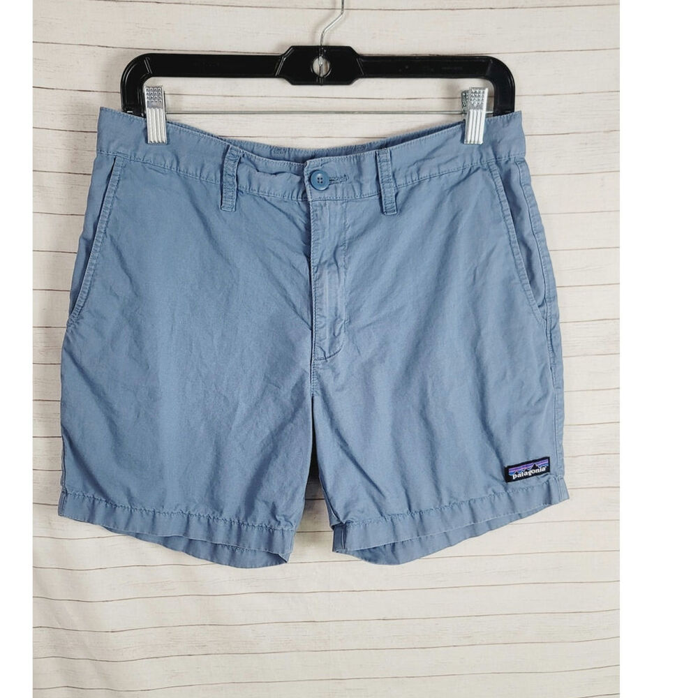 PATAGONIA ORGANIC COTTON SHORTS IN LIGHT BLUE, SZ 30